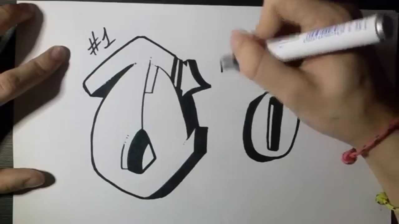 1280x720 How To Draw Graffiti Letter O On Paper