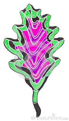 236x414 A Colourful Marker Pen Sketch Of A Maple Leaf Shape. Abstract