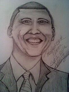 225x300 President Obama Drawings