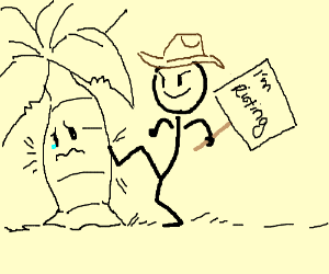 300x250 Riot Cowboy Stickman Kicks Obese Palmtree