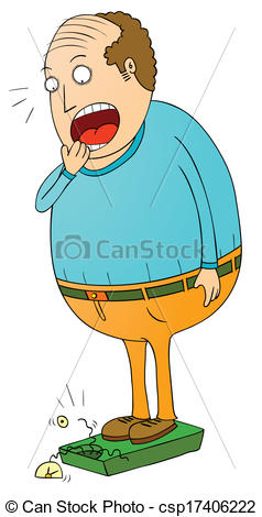 238x470 Obesity Vector Illustration