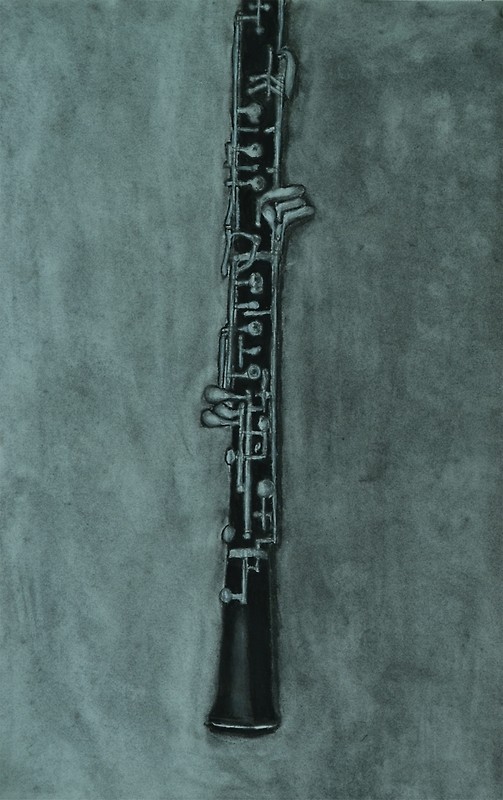 503x800 Oboe Charcoal Drawing Posters By Itchytoenail Redbubble