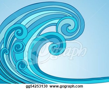 350x290 Ocean Shoreline Clipart Stock Illustration