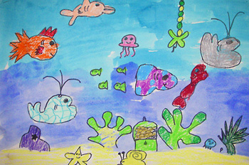 Underwater Drawing Ideas Under The Sea Drawing Happy Emotion