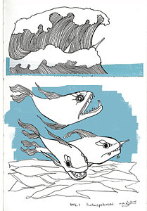 209x300 Ocean Fish Drawings