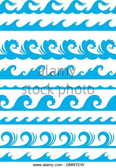 375x540 Seamless Ocean Wave Set Stock Photos Amp Seamless Ocean Wave Set