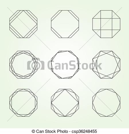 450x470 Octagon Set Sacred Geometry