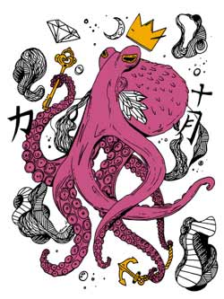 250x333 Octopus Drawing