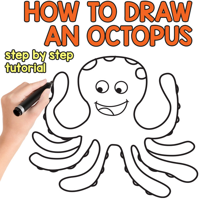 700x700 How To Draw An Octopus