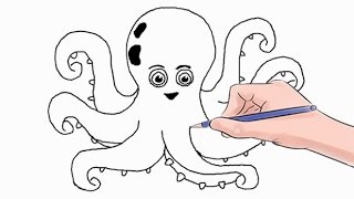 320x180 How To Draw Octopus