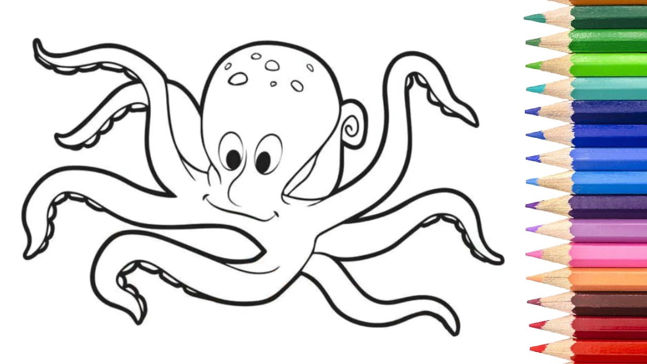 Octopus Drawing For Kids at GetDrawings | Free download