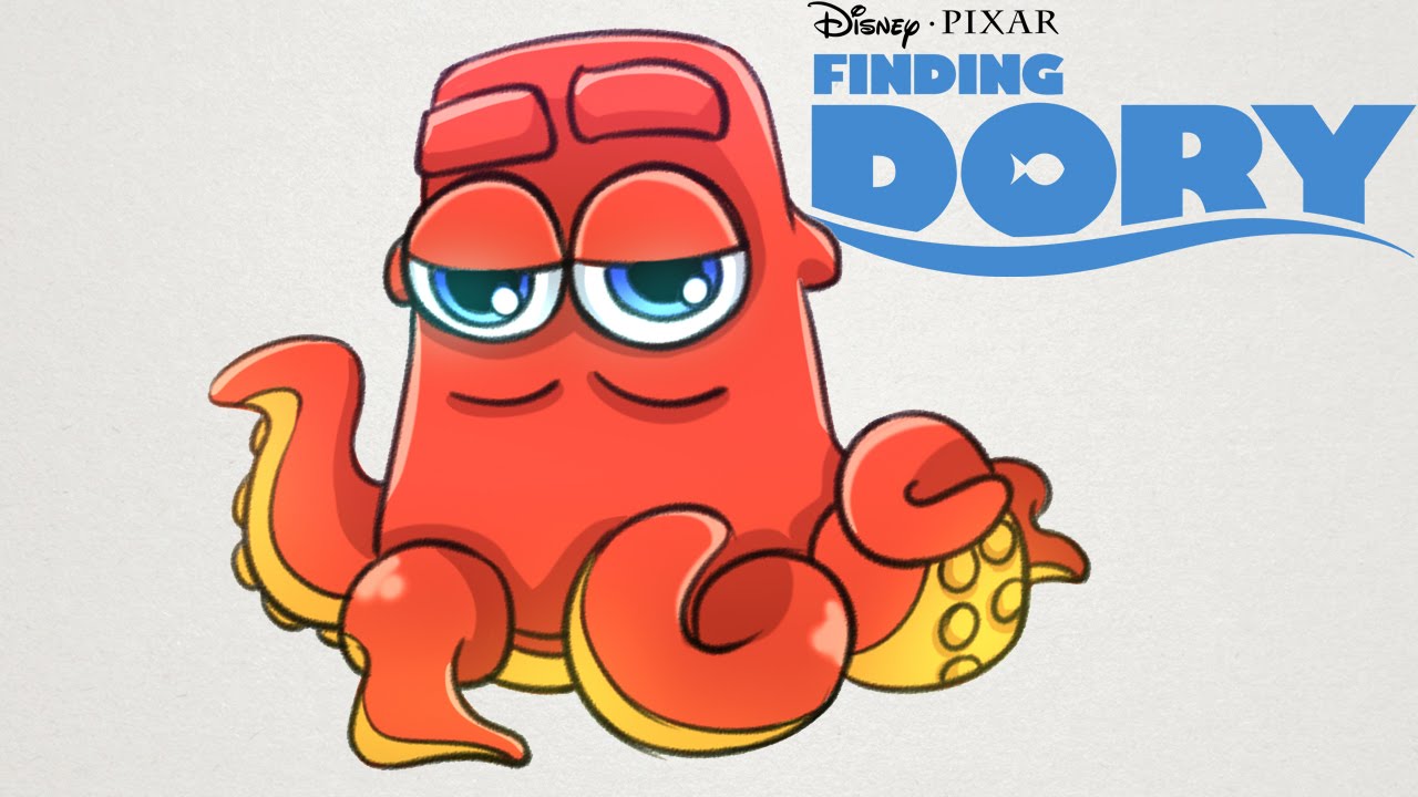 1280x720 How To Draw Hank The Octopus From Finding Dory Step By Step