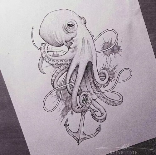 500x497 Octopus Flash Art Tumblr