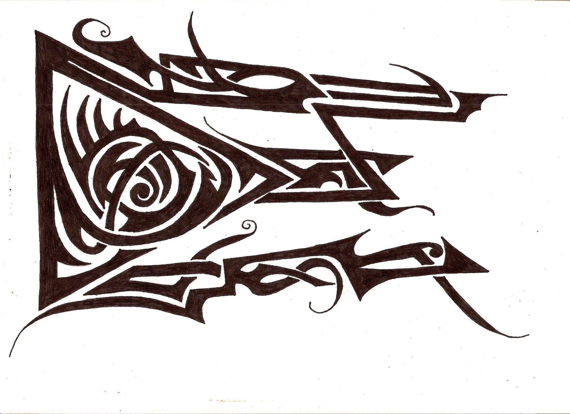 2338x1700 Pen Drawing Ohio Flag Things I Doodle In My Spare Time