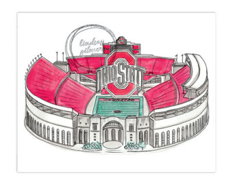 340x270 Items Similar To The Ohio State University Subway Art On Etsy