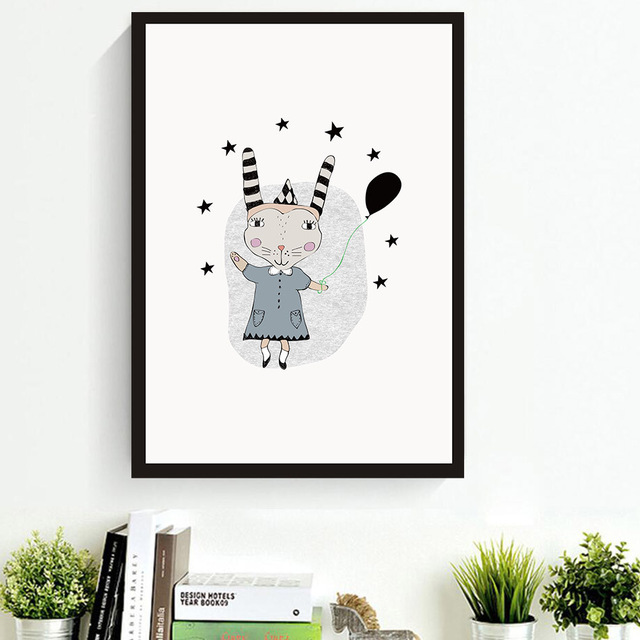 640x640 Creative Animals Bunny Wall Art Candecorative Paintings Living