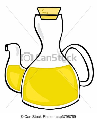 385x470 Olive Oil Glass Bottle With Cork. Eps Vectors