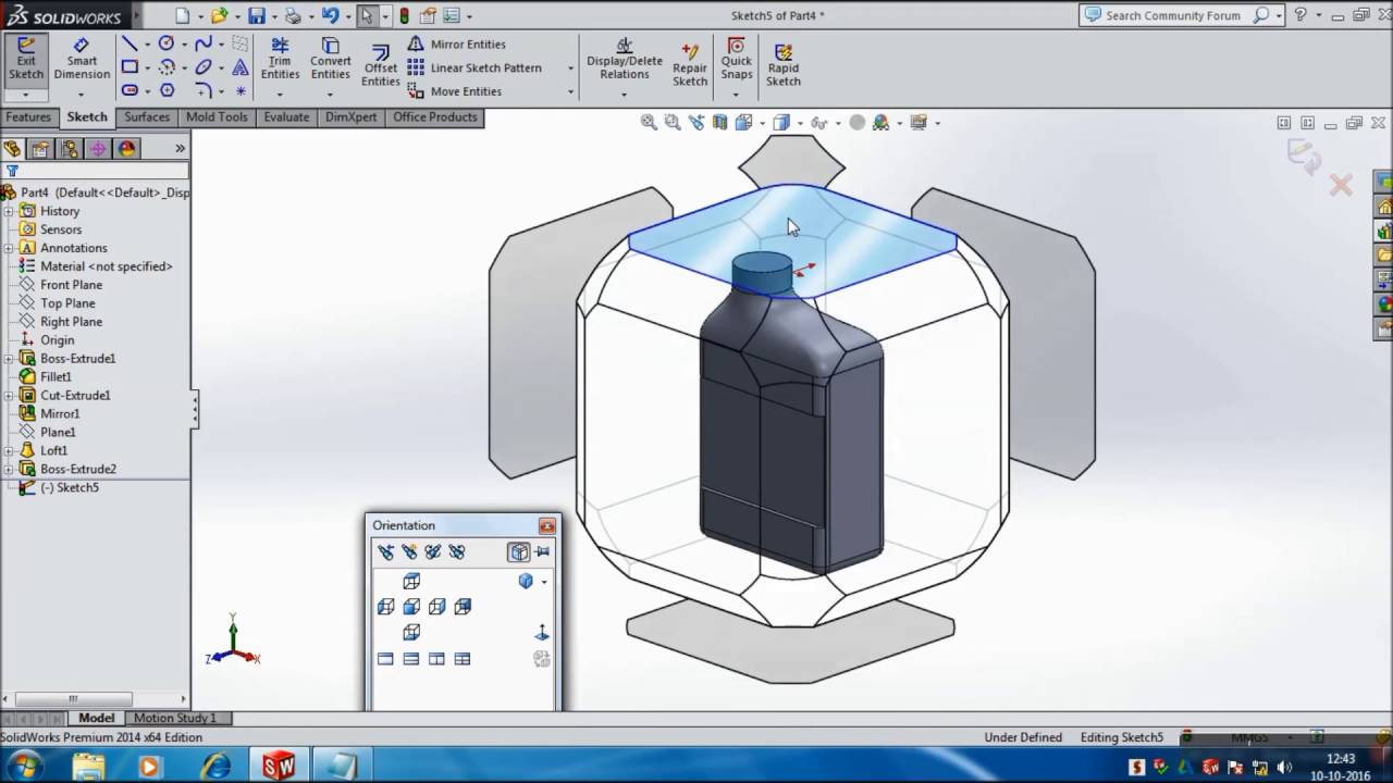 1280x720 Solidworks Tutorials Oil Can Body Part 1