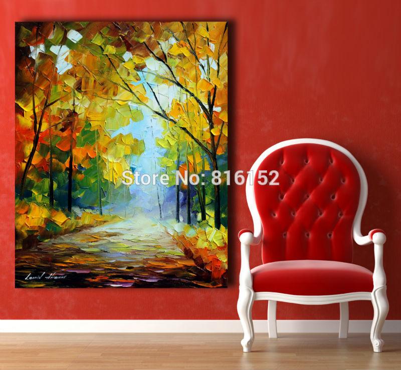 800x739 2018 Palette Knife Oil Painting Park Scenery Landscape Drawing