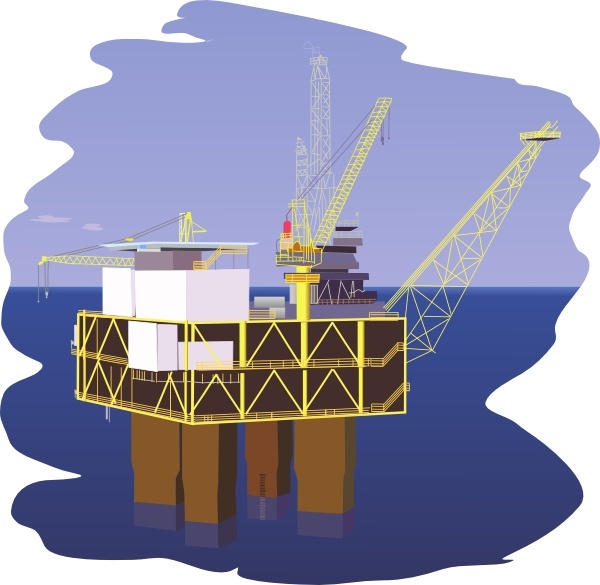600x585 Oil Rig Clip Art Free Vector In Open Office Drawing Svg ( Svg