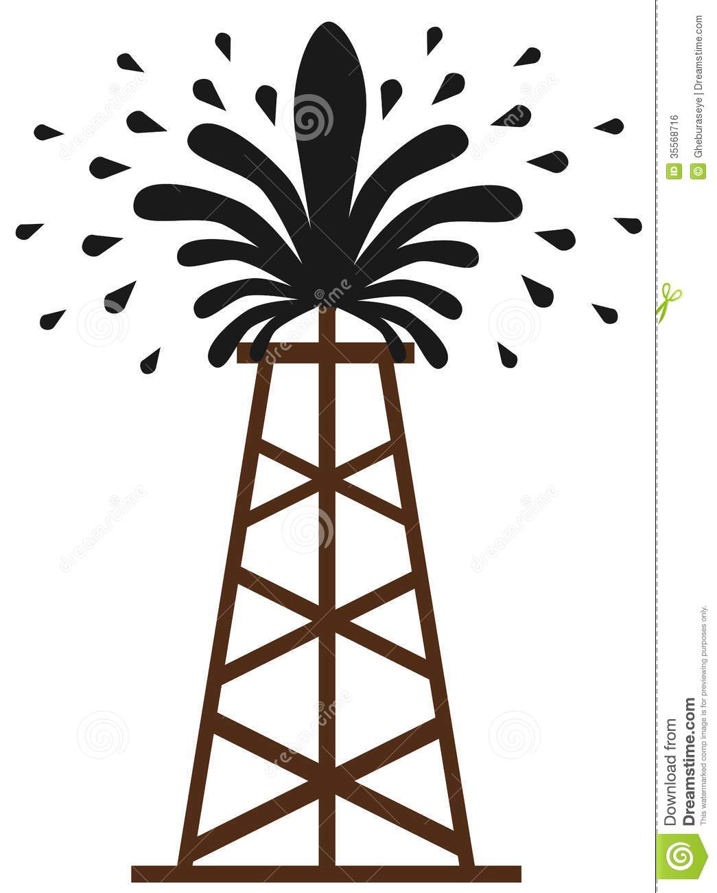 1045x1300 Oil Well Gusher Clipart