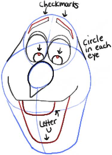 375x518 How To Draw Olaf The Snowman From Disneys Frozen Drawing Tutorial