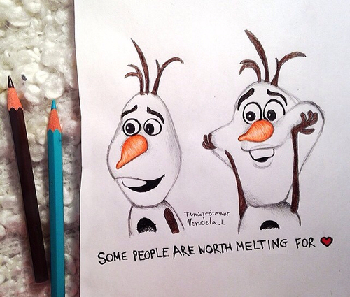 500x425 My Olaf Drawing! More On My Instagram Tumblrdrawer