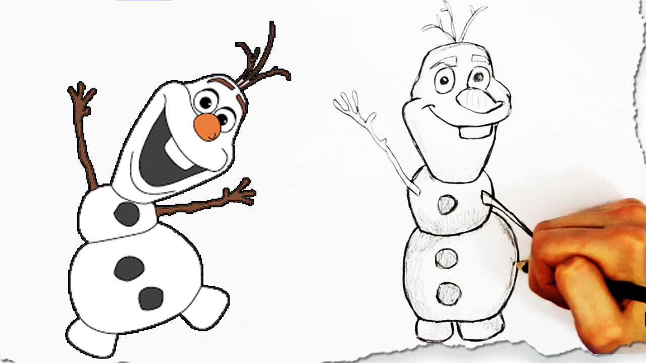 How To Draw Olaf Easy