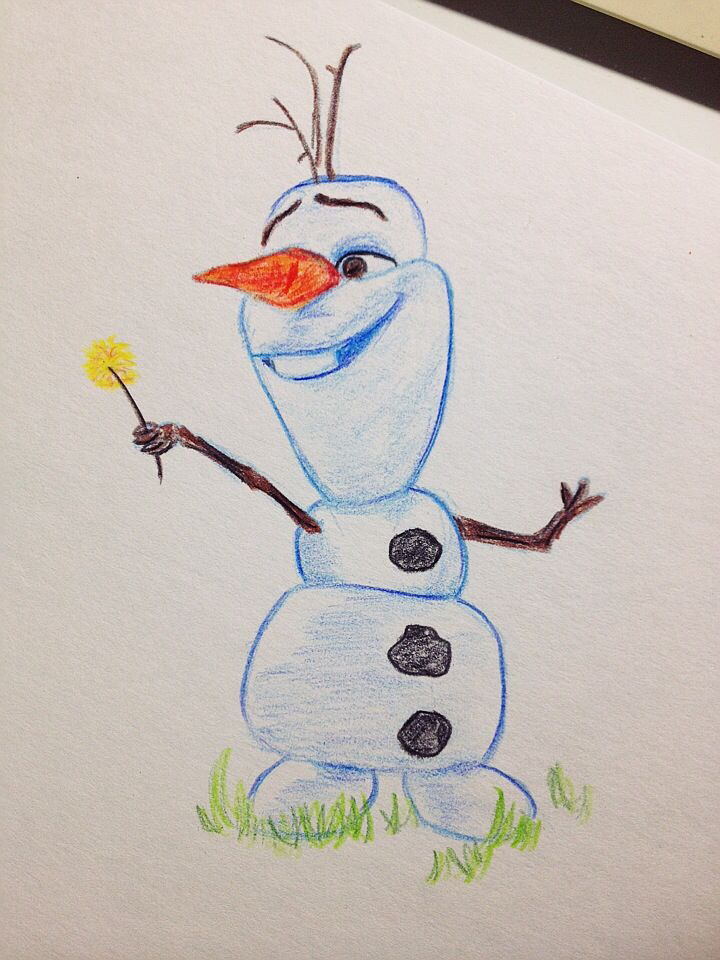 720x960 Olaf Is So Easy To Draw ) Drawings Olaf, Easy