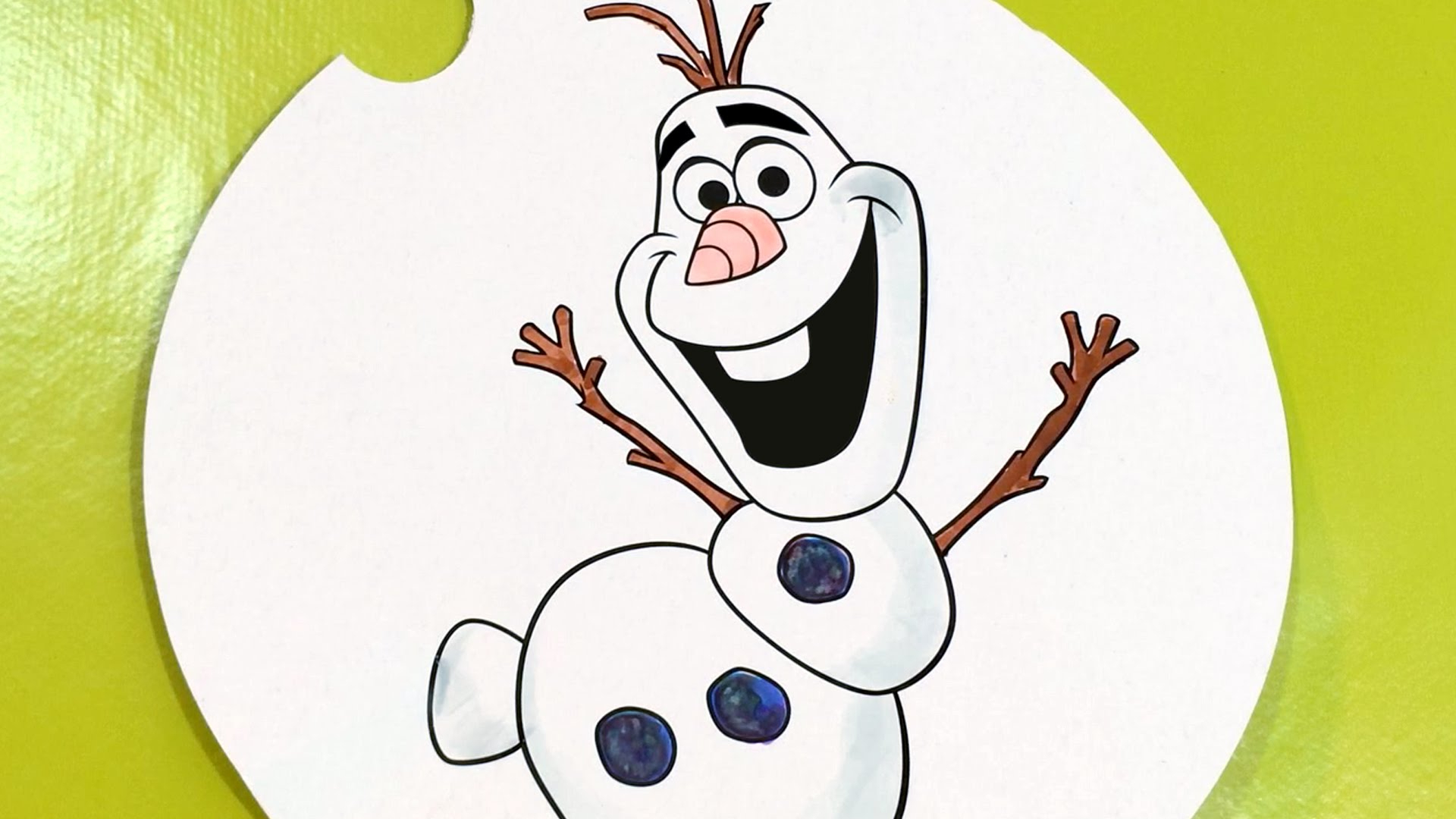 1920x1080 Learn Colours Olaf Frozen Drawing! Spelling Colors