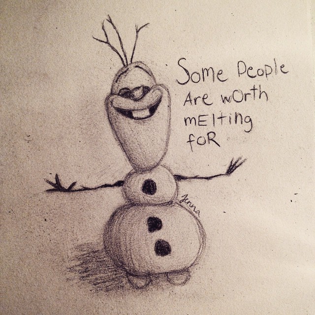 640x640 Olaf Frozen Drawing Pencil On Instagram
