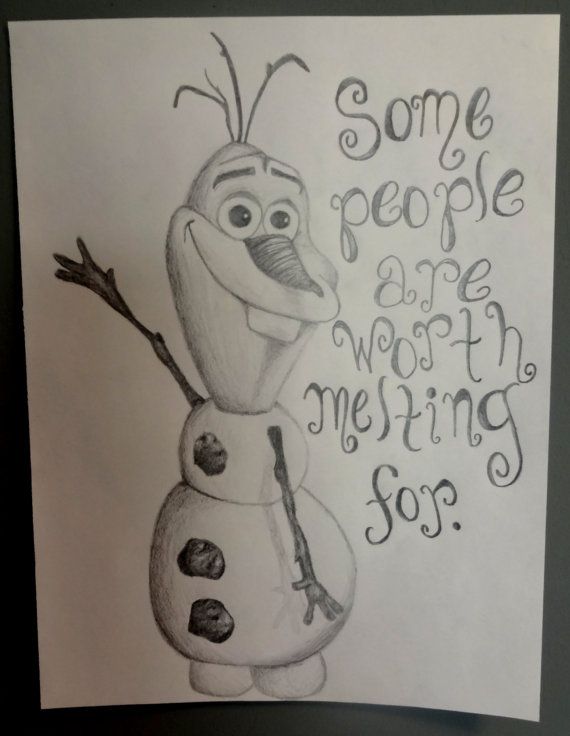 570x736 Best Photos Of Snowman Olaf Frozen Drawing