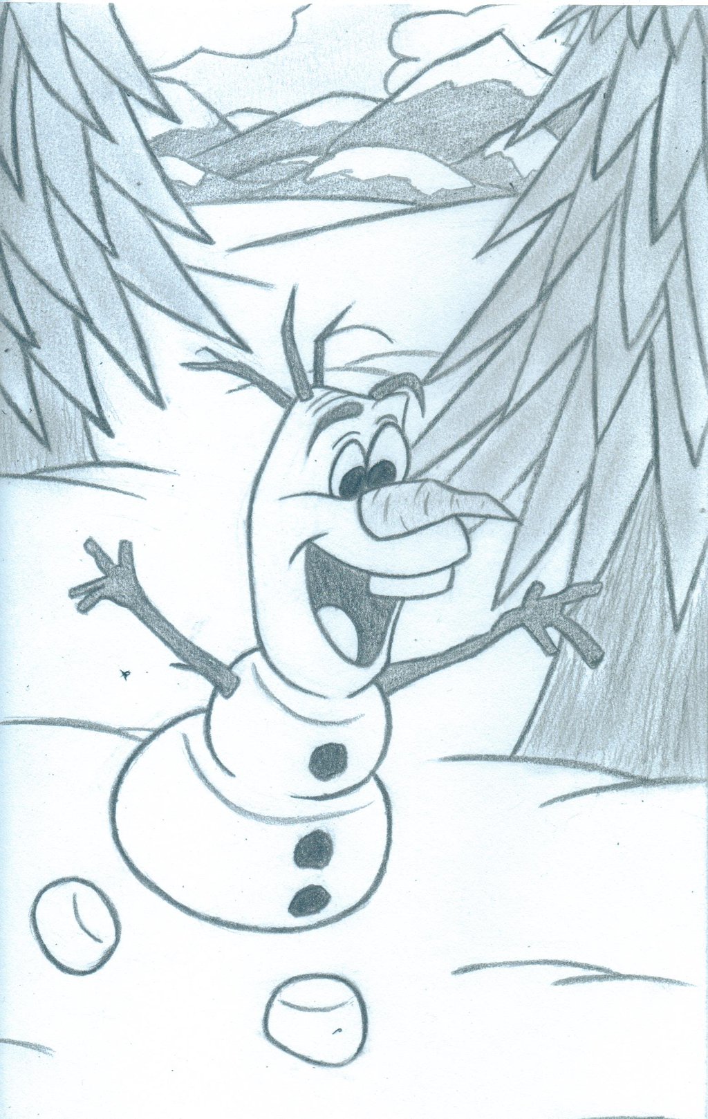 1024x1618 Olaf The Snowman By Firegirl1995