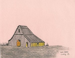 300x231 Old Barns Drawings
