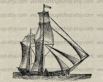 340x270 Boat Drawing Etsy