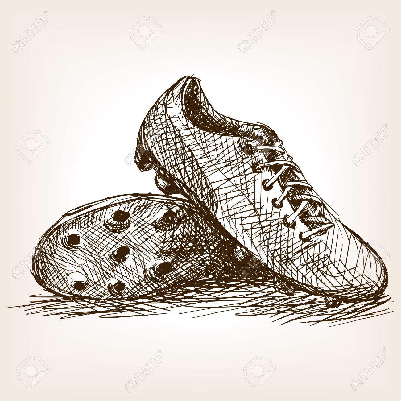 1300x1300 Line Drawing Of Shoes And Boots Stock Photos. Royalty Free