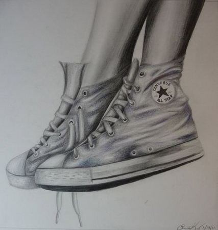427x451 White Converse Sketches Boots Drawing