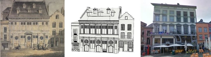 850x231 Original Drawing Of An Old Building Belonging To The Main Square