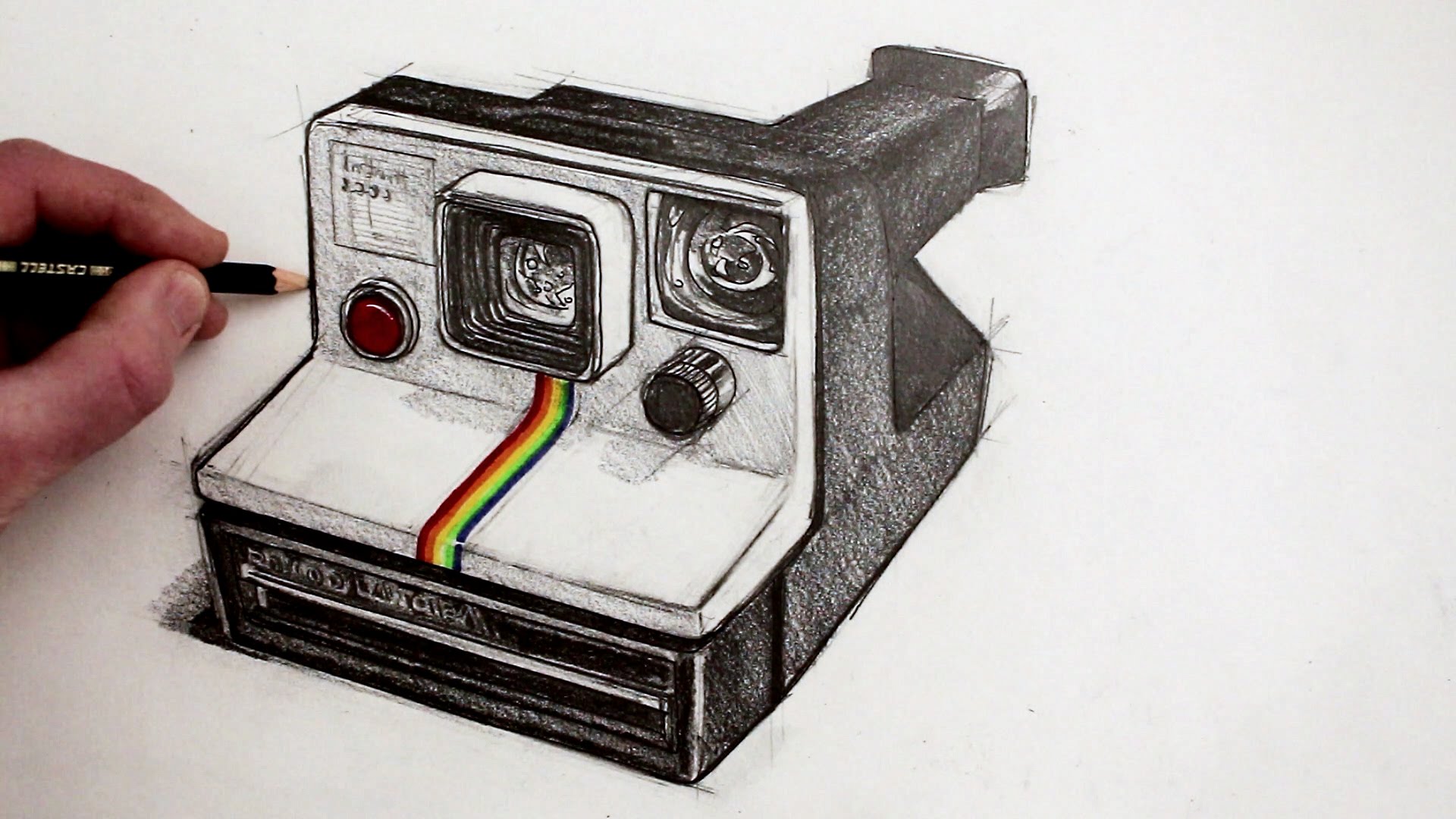 1920x1080 How To Draw A Camera Polaroid Land Camera