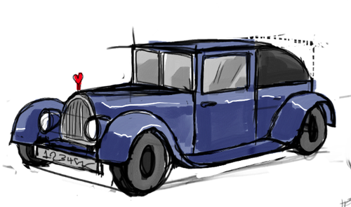 500x296 How I Draw A Old, Classic Car