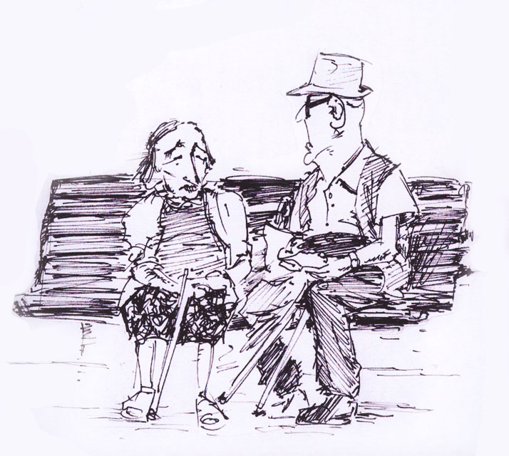 714x640 Old Couple Quick Sketch By Avimator