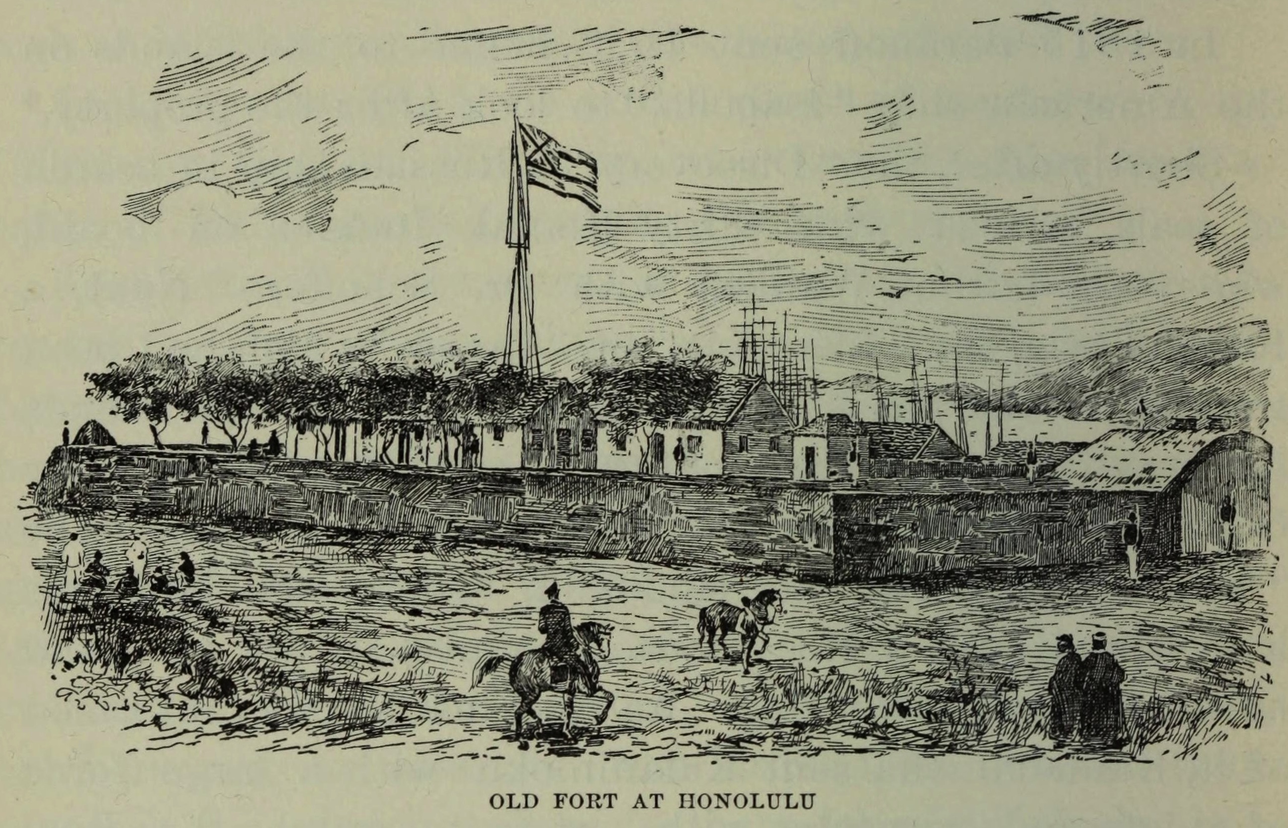 2561x1647 Filedrawing Of The Old Fort Of Honolulu.jpg