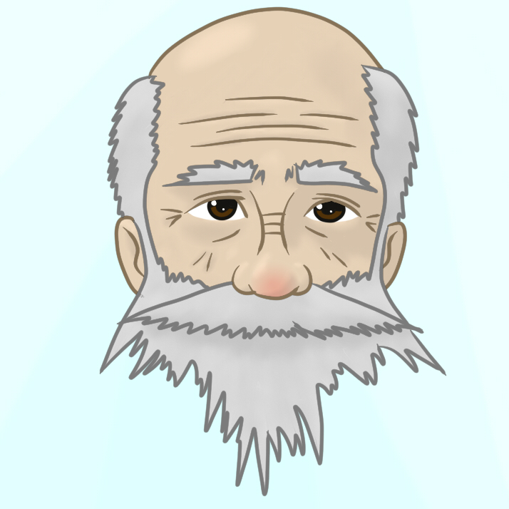 714x714 Old Man Face By Durahanpius