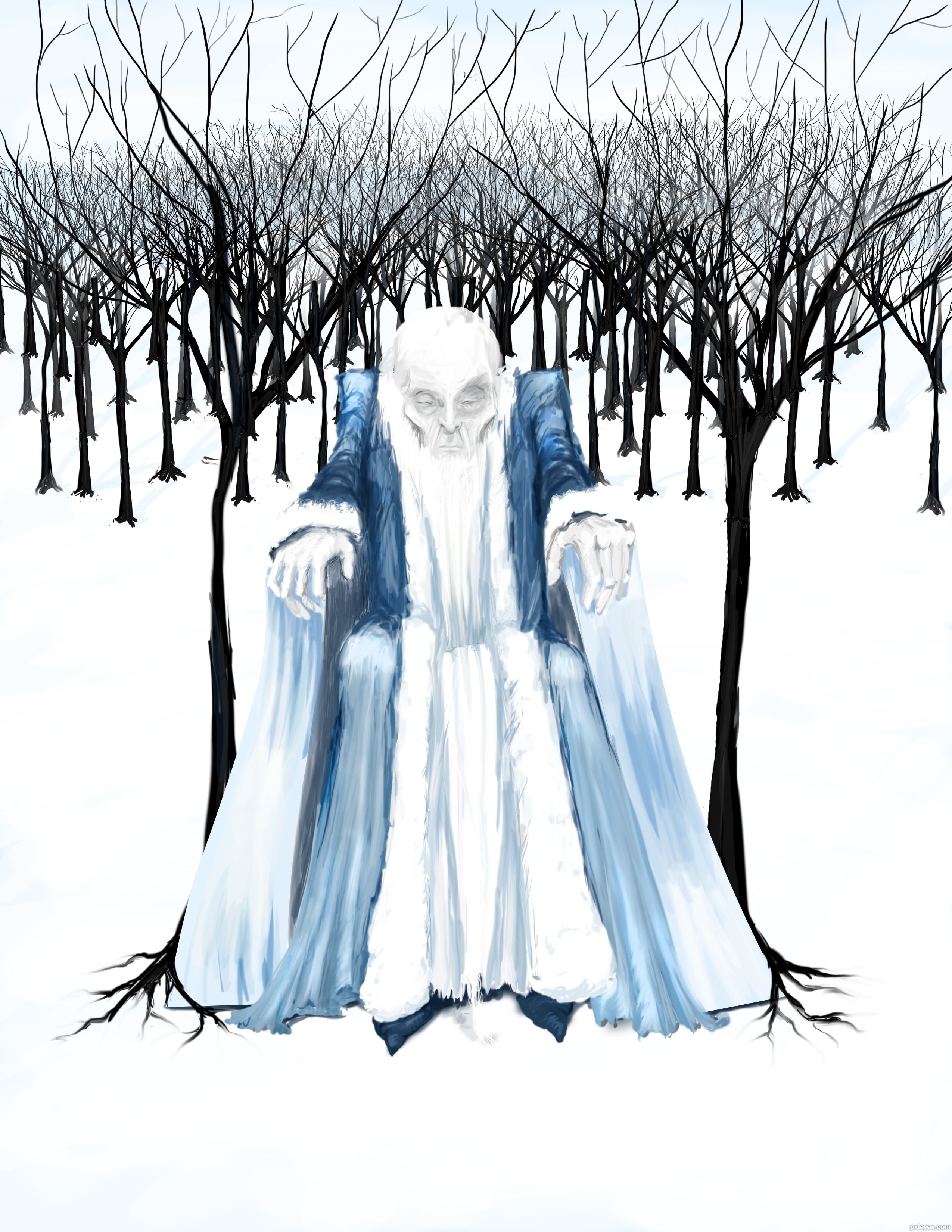 2550x3300 Great Father Winter Picture, By Elinoree For Old Man Winter