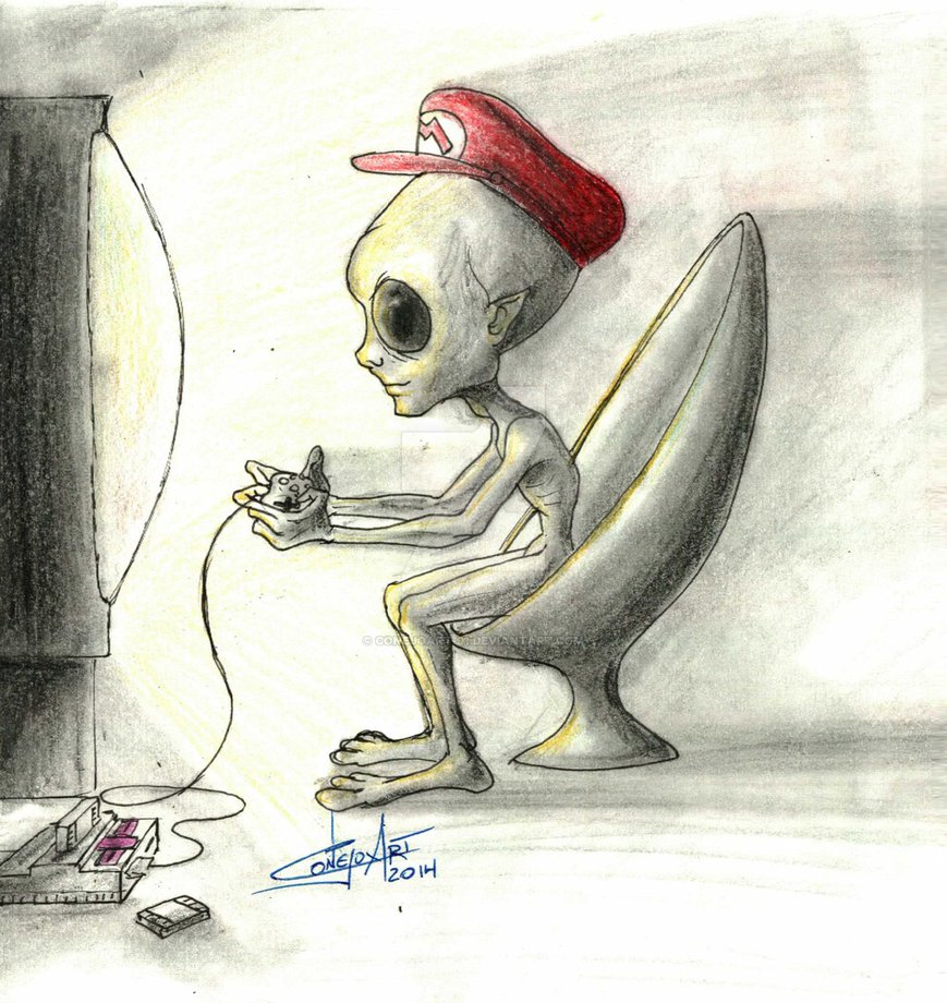 869x920 Old School Games Never Die (Speed Drawing) By Conejoart 91