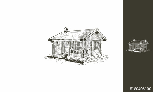 500x300 Home, Wooden House, Old School, Vintage, Rustic, Emblem Symbol