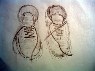 320x240 A Drawing Each Day Old Pair Of Shoes