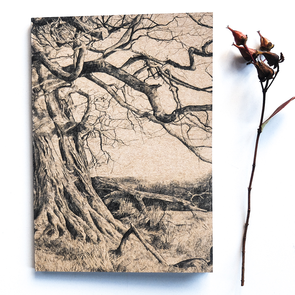 1000x1000 Under This Old Tree Notebook Sketchbook Jotter