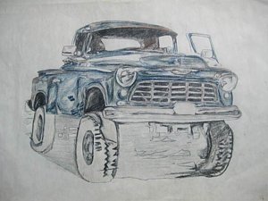 300x225 Old Truck Drawings