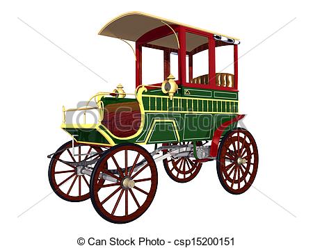 450x357 Computer Generated 3d Illustration With An Old Station Wagon